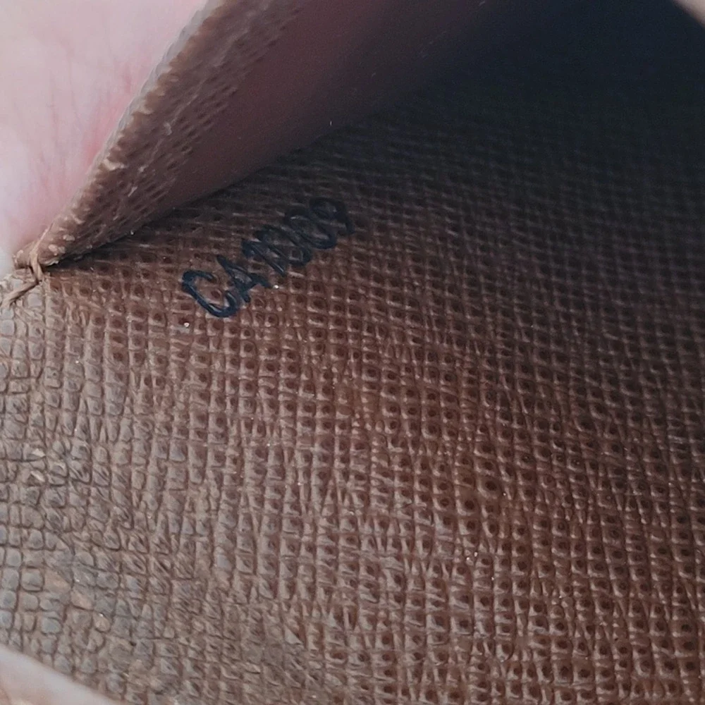 Louis Vuitton Monogram Bifold Wallet Brown Canvas CA0099 Made in Spain